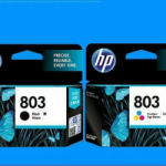 HP 803 Black-Color Cartridge Hitam Dan Warna